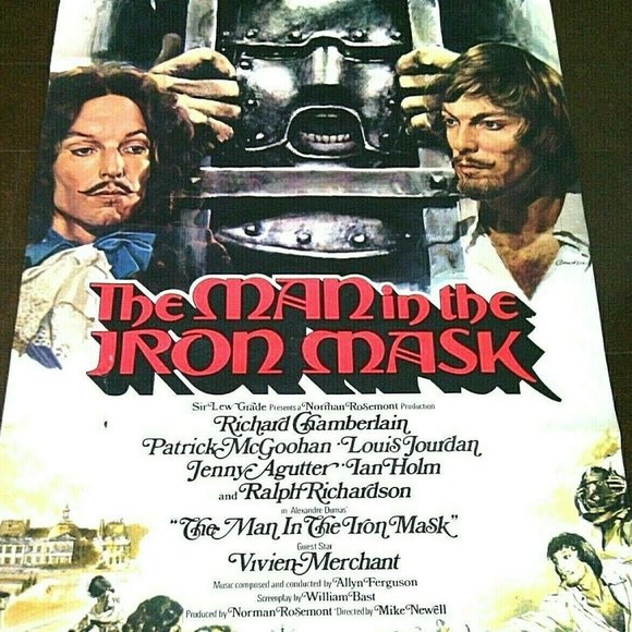 The Man in the Iron Mask Movie Poster Original Film Richard Chamberlain 1977 TV - Picture 8 of 16